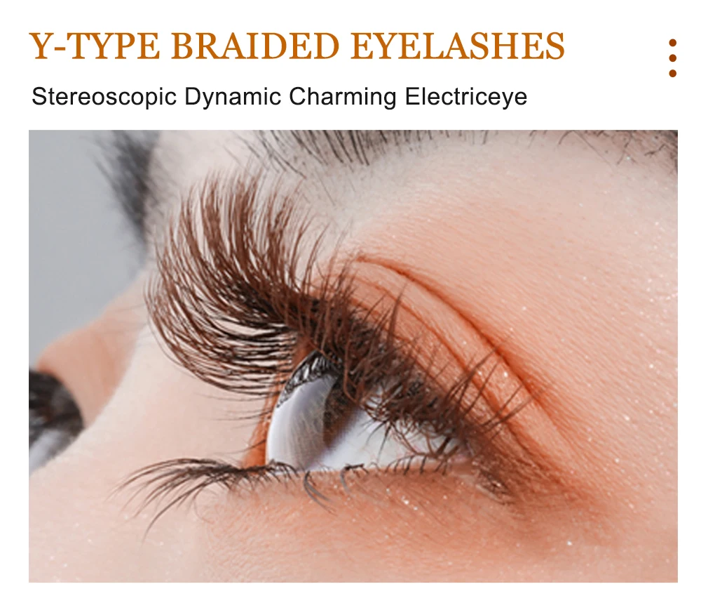 LAKANAKU Hochwertige YY Brown Lashes Premium Matte Einzelwimpern Faux Mink Y Volume Trays – Detail 9