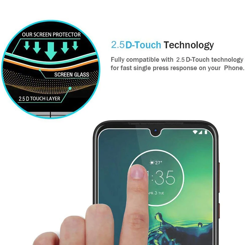 Закаленное стекло для Motorola Moto G8 Plus Защитное стекло для экрана для Moto G8 Play
