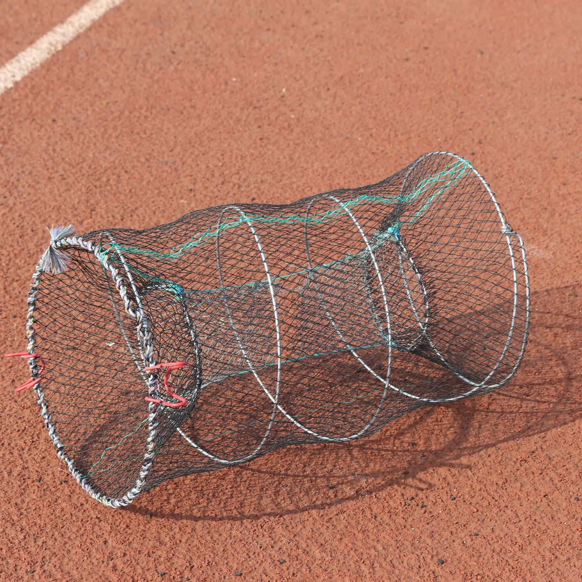 

Foldable Circle Spring Cage Nylon Weaving Shrimp Cage Customizable Fish Ponds Breeding Folding Shrimp Cage