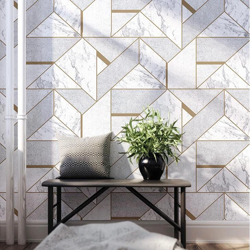 

Marble Wall Paper 3D Pattern PVC Home Decoration ceramic tile Wallpapers Roll