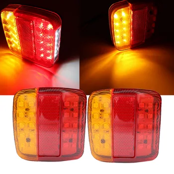 

12V Trailer Truck Caravan 26LED Taillight Tail Light Turn Signal Indicator Brake Stop Lamp Number Plate Light Rear Reverse