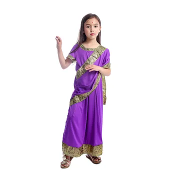

Charming Indian girls dress up children's Bollywood Princess masquerade dance stage performance game COSPLAY costume
