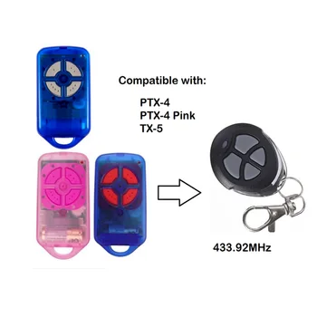 

Secura code remote for PTX-4 pink and PTX-4 blue garage door remote control 433.92mhz