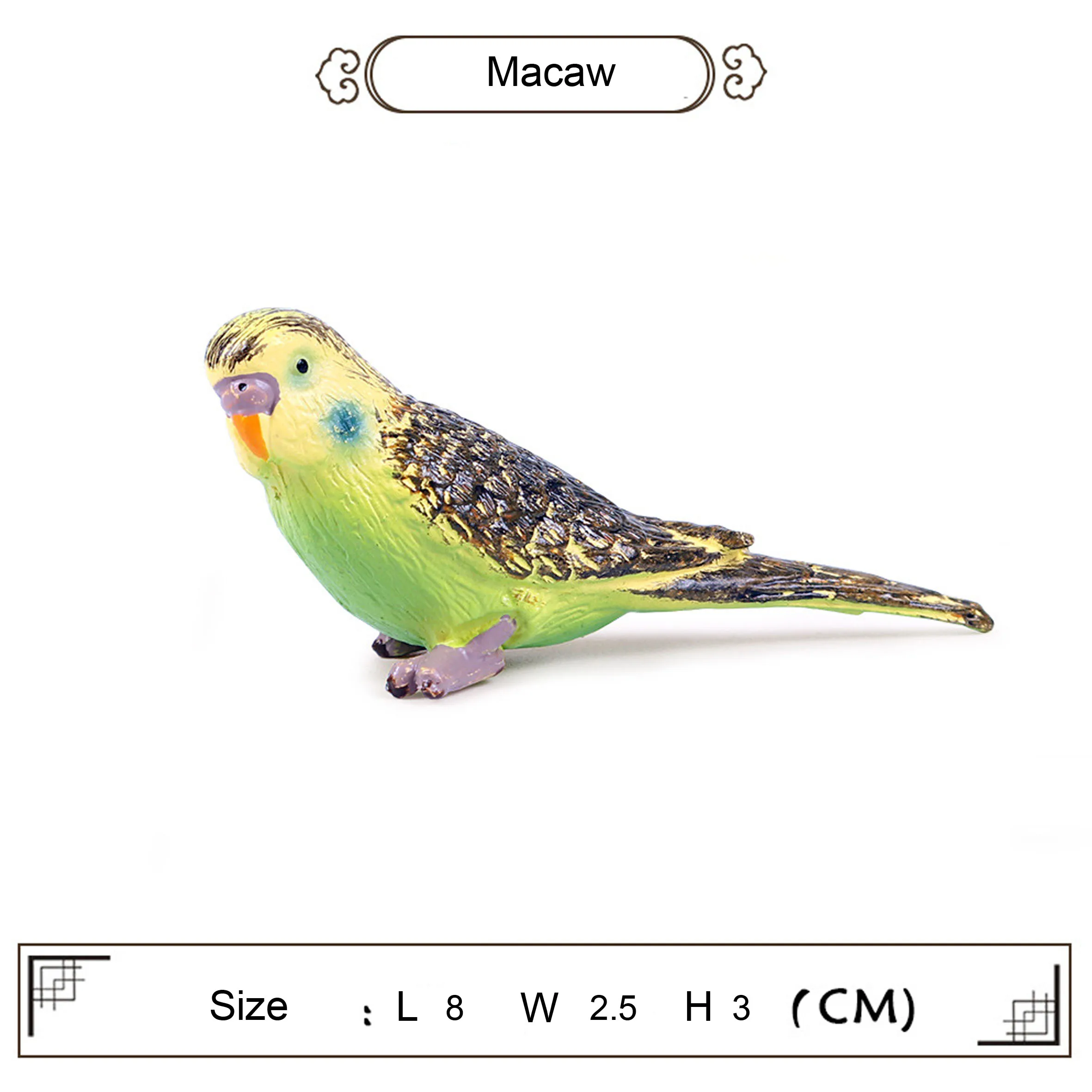 1set5pcs смешанные цвета Твердые реалистичные Macaws попугай фигура птиц Популярные горшечные растения украшения Дети Лучшие дикие животные подарки для вечерние