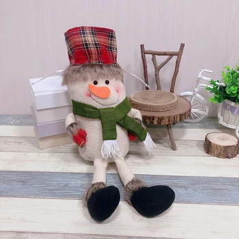 

Hot 3pcs/set Christmas Decoration Drawstring Candy Bags Santa Reindeer Snowman Toy Gift Navidad 2018 Christmas Decorations for H