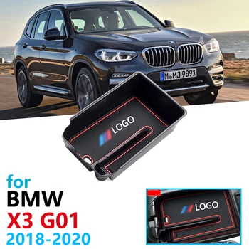 

Car Organizer Accessories for BMW X3 G01 2018 2019 2020 Armrest Box Storage Stowing Tidying Coin Box X3M xDrive 20i 20d