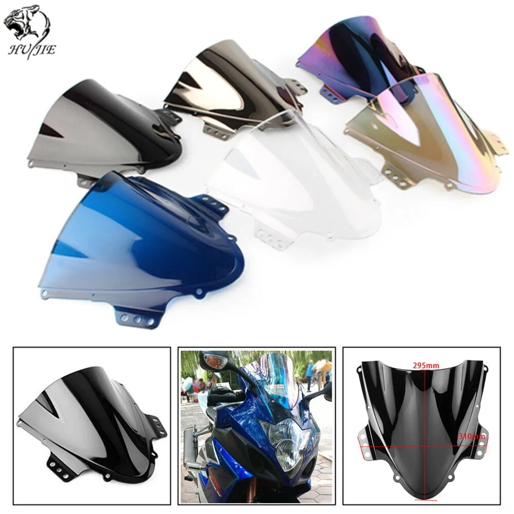 

Black Motorcycle Motorbike Windshield For Suzuki GSXR1000 GSXR 1000 K5 2005 2005-2006 Double Bubble Windscreen Wind Deflectors