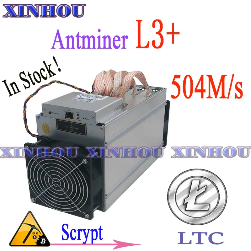 

Майнер ANTMINER L3 + 504M 800W Scrypt Asic, работает без питания, экономичнее, чем antminer s9, Z9, DR3, T9, A4 + A9, б/у