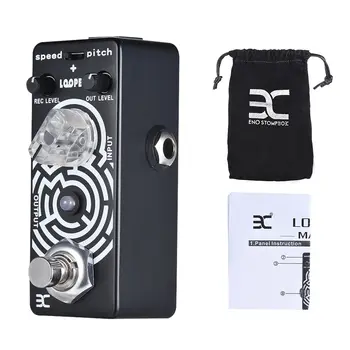 

ENO EX LOOPER Guitar Loop Pedal Max.23 Minutes Recording Time Unlimited Overdub with True Bypass and LED indicator light