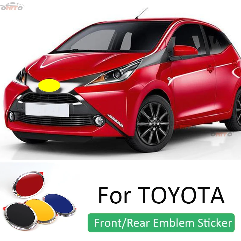 

Car Decoration Front Head Rear Trunk Boot Emblem Sticker Covers For Toyota Carolla Camry Reiz Sienna prius Land Cruiser Rav4