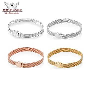 

925 sterling silver Reflexions style bracelets for women fit charms beads DIY Multi Snake Chain bracelet bangles men jewelry