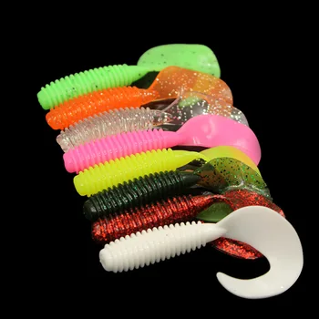 SUPER PROMO ❤️ 5pcs Volume tail Worm Soft lure Carp Fishing Lure Set Wobbler Bionic larva swimbait Silicone artificial bait For fishing Boilies - discount item 30% OFF Sports & Entertainment
