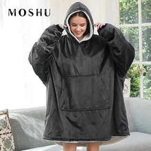 フリースパーカートレーナー女性のオーバーサイズフーディスウェットシャツ毛布シェルパコート快適なプルオーバーファムクリスマス Sudadera mujer(China)
