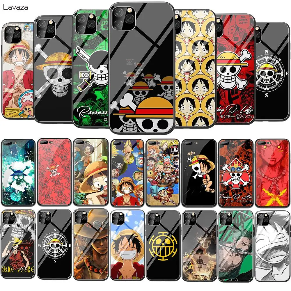 Lavaza цельный Luffy закаленное стекло ТПУ чехол для Apple iPhone 6 6S 7 8 Plus 5 5S SE XR X XS 11 Pro MAX