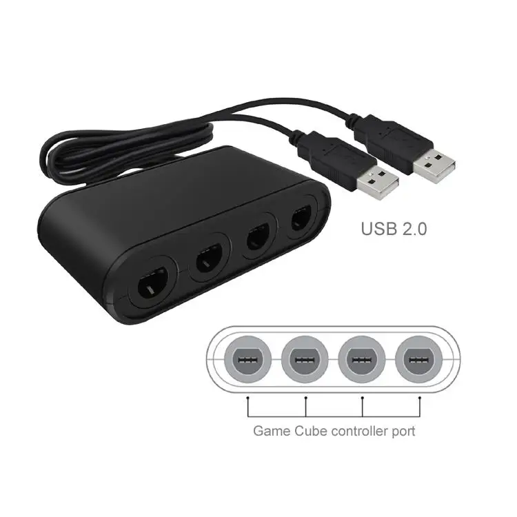 4 порта для контроллера Gamecube NGC адаптер для Nintendo wii U& Switch и PC R15