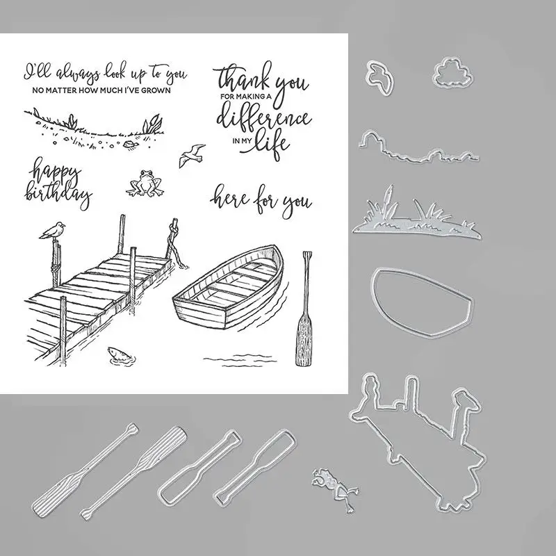 

Home harbor Metal Cutting Dies and Stamps Stencils for DIY Scrapbooking/photo album Decorative Embossing Paper Cards