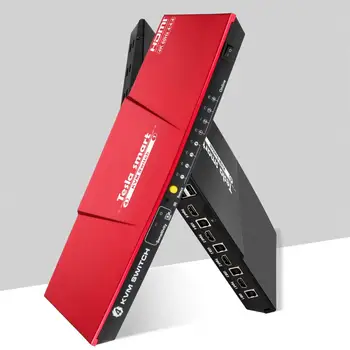 

4K 4 Ports KVM Switch HDMI 4x1 KVM HDMI Switch Supports USB 2.0 Device Control up to 4 PC 4 Input 1 Output HDMI KVM Switcher