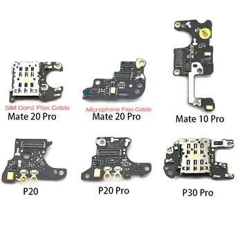 

New For Huawei Mate 10 20 P20 P30 Pro SIM/SD Card Reader Holder Conecction Board With Microphone Flex Cable