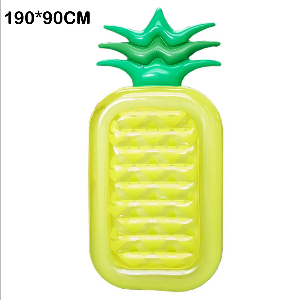 Pineapple 190cm Гигантский надувной ананас для бассейна плавающий пляжный шезлонг надувной плавательный матрас для взрослых плавающий гамак кровать Infable бассейн плот - Цвет: Pineapple 190cm