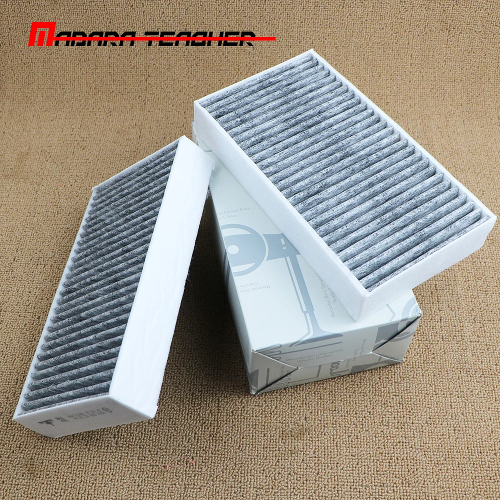 

Cabin Filter Charcoal Set For Mercedes Benz High Quality 164 830 0218 Pair 1648300218 A1648300218