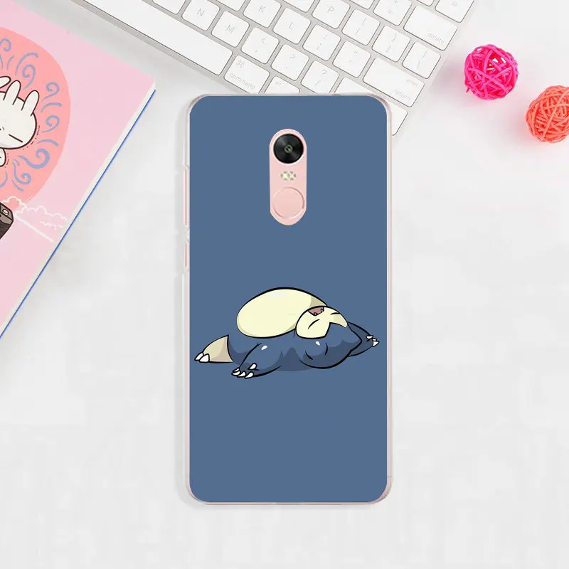 Силиконовый чехол для телефона из мягкого ТПУ с рисунком Чехлы для Xiaomi Redmi Mi Note 2 3 3S 4X 4A 5 6 5 5S 5A 6 8 A1 Pro Plus мультфильм Snorlax Покемоны