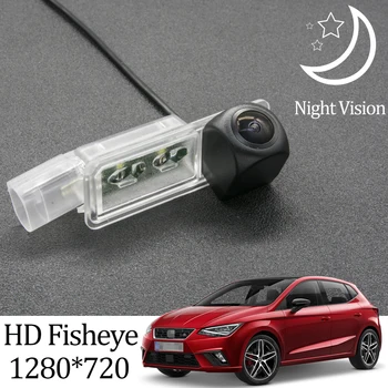 

Owtosin HD 1280*720 Fisheye Rear View Camera For SEAT Ibiza FR 2017 2018 2019 5 door hatchback Car Vehicle Parking Accessories