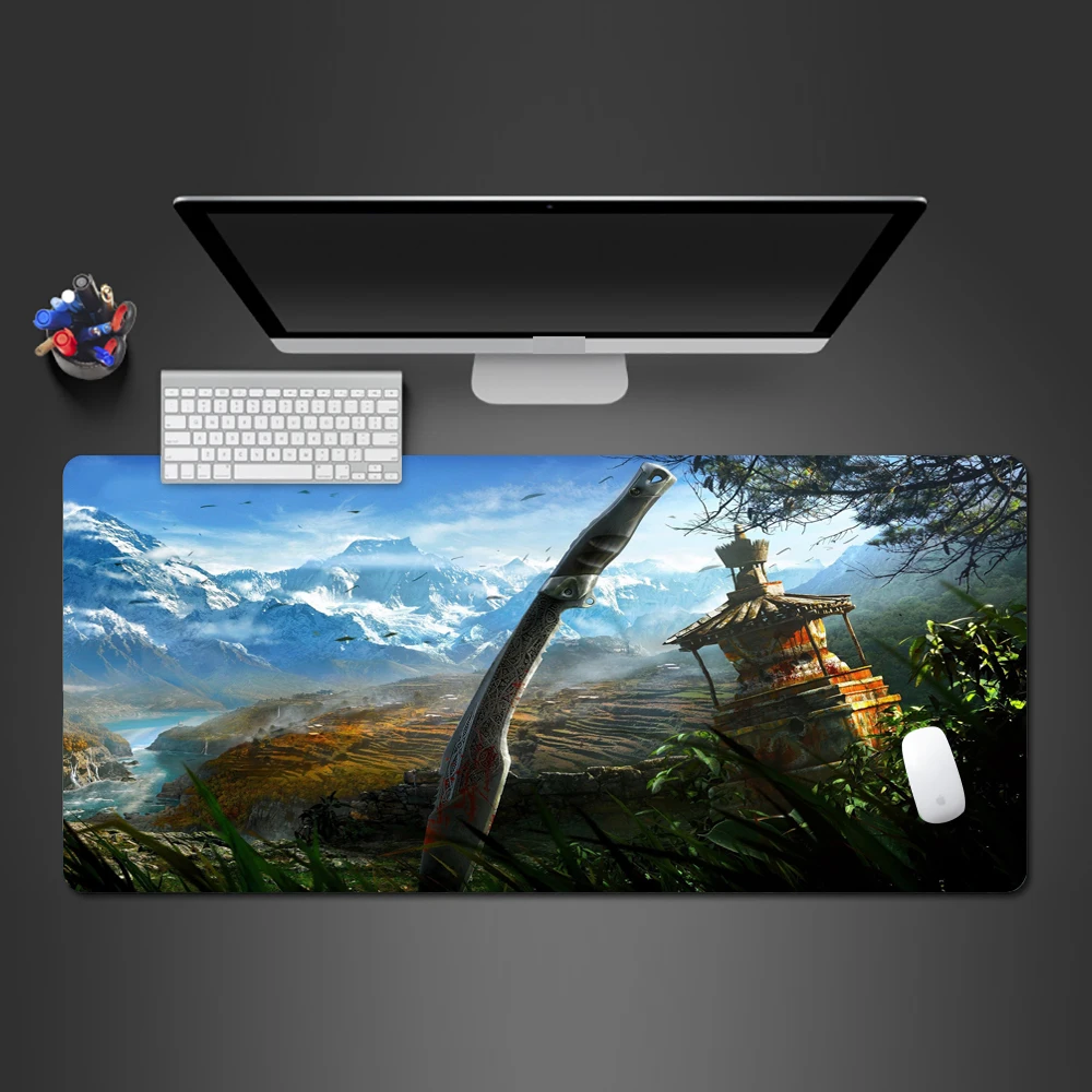 Super Clear Beautiful Mountain View Notebook Computer Game Pad High Quality Natural Rubber Office Computer Mouse Keyboard Pads