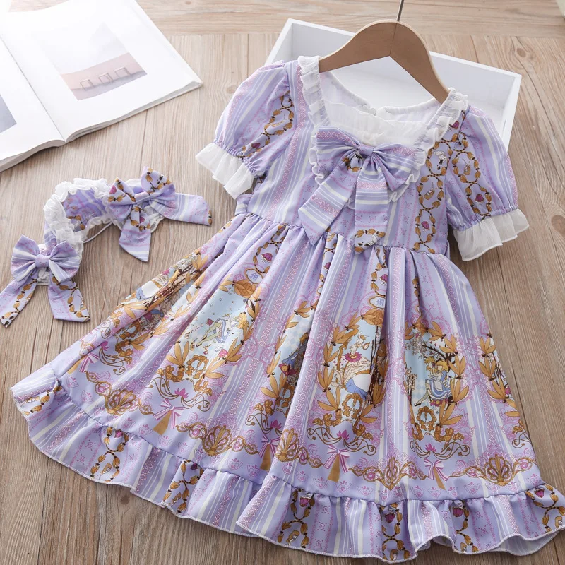Детская одежда для девочек сетчатые платья платье на осень и зиму принцессы с