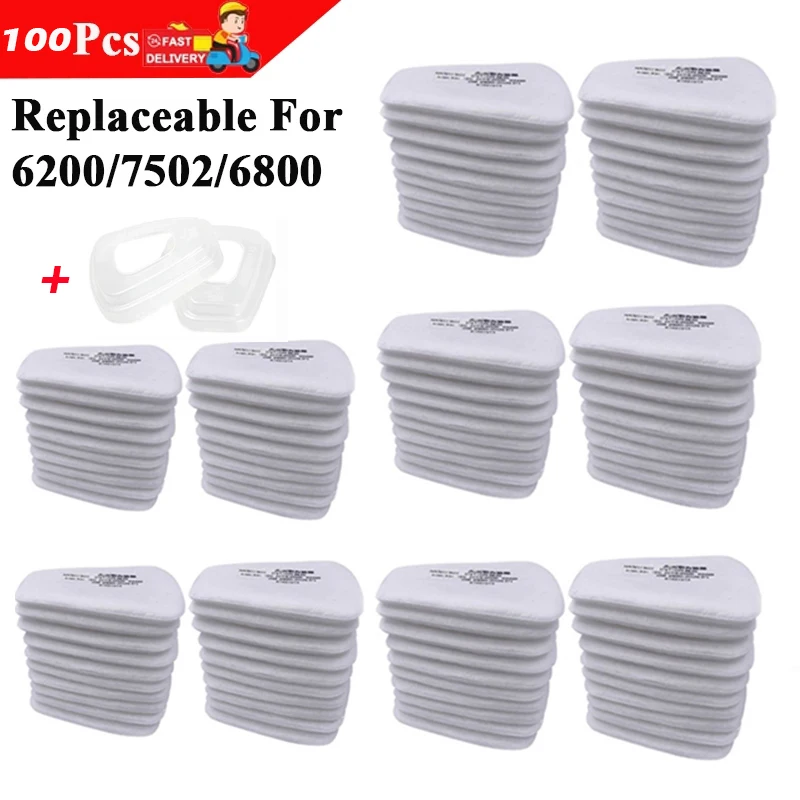 Spraying Painting Dust-Proof 5N11 Cotton Filters 501 For 6001 6002 6004 6200/7502 Cartridge 6800 Chemical Respirator Gas Mask |