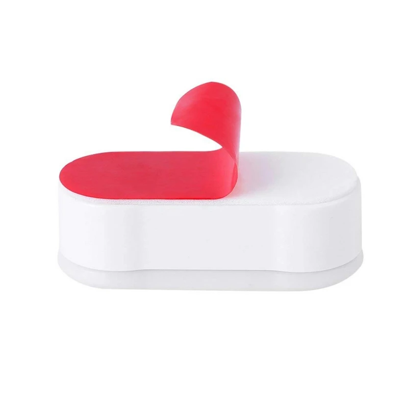 4pc Portable Bumpers Toilet Seat Cover Lifter Kit with Strong Adhesive Avoid Touching Hygienic Clean Supplies