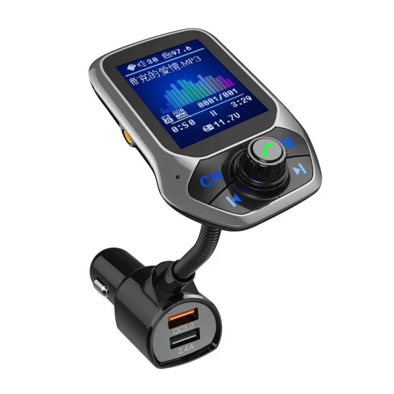 Handsfree fm-передатчик MP3-плеер для Bluetooth 3,0 автомобильный 3 usb порта Быстрая зарядка