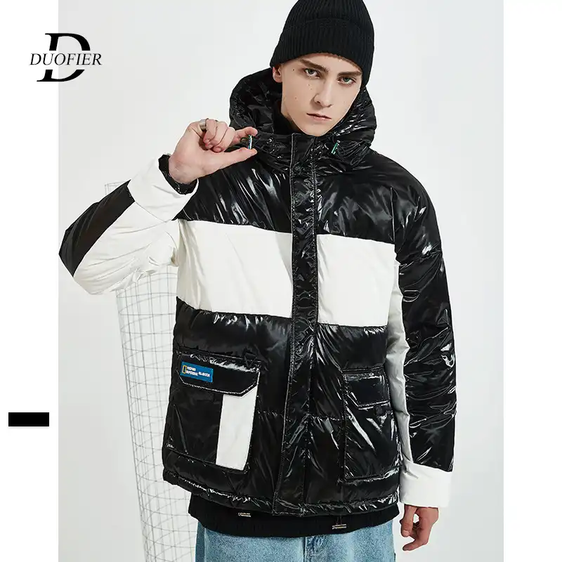 2019 new trend men down jacket thick warm casual male hooded