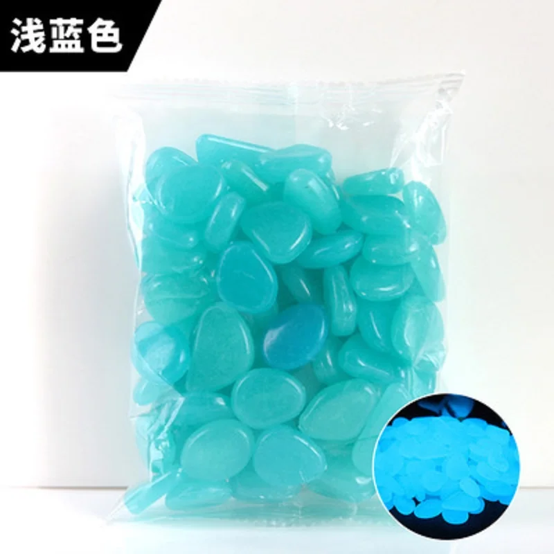 50 sets of color high-brightness luminous stones villa gardening fish tank landscaping cobblestone artificial luminous stone