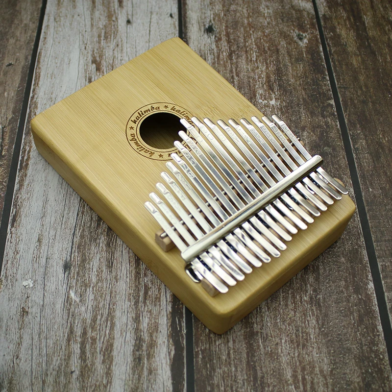 Бамбук 17 клавиш Kalimba Африканский твердый бамбук красное дерево пальцевое пианино