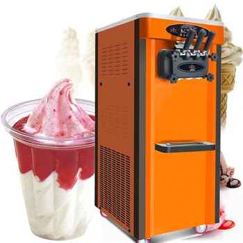 

Commercial new design 30L/H soft Ice cream machine Ice cream maker with air pump and precool