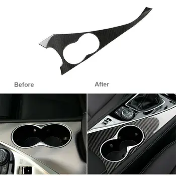 

Sticker Cup holder trim Decal Accessories Car Carbon Fiber Water Cover