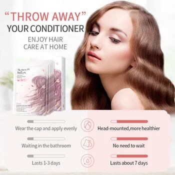 

Automatic Heating Steam Hair Mask Sakura Essence Dry Damaged Replenishment Anti Hair Loss Moisturizing Nourishing Oil