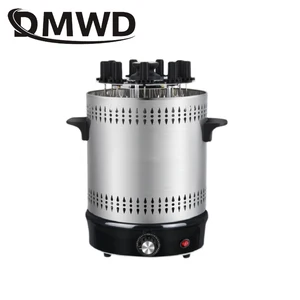 Электрическая печь-гриль машина для приготовления барбекю, пищевая машина для кебаба, Бездымная печь для барбекю, вилка для гриба, автоматическая Вращающаяся печь для жарки, EU - изображение