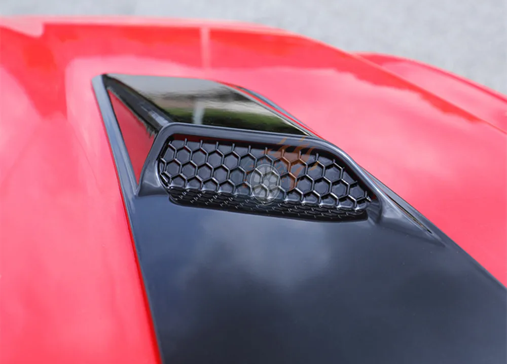 ABS Крышка вентиляционного отверстия двигателя Накладка для Ford Mustang GT GT350 GT500- Автомобиль Стайлинг Декор части капота двигателя воздушные розетки крышка