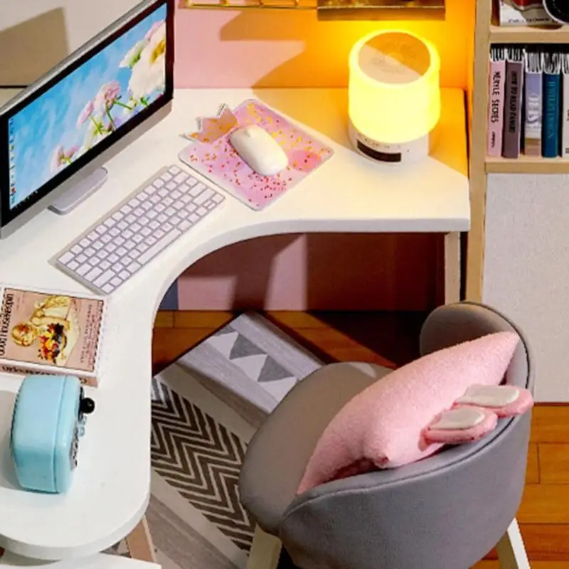 DIY кукольный домик, детские игрушки, мебельный набор, улучшающий операционную способность, подарок для детей и взрослых, миниатюрный деревянный кукольный дом, модель сборки