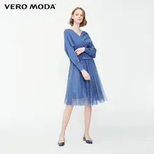 Женское прозрачное трикотажное платье с v-образным вырезом Vero Moda | 31917D518