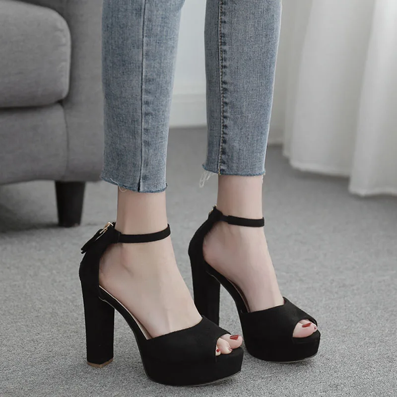 Sandalias de plataforma para mujer, zapatos de tacón bonitos, a la moda, # AliExpress Calzado