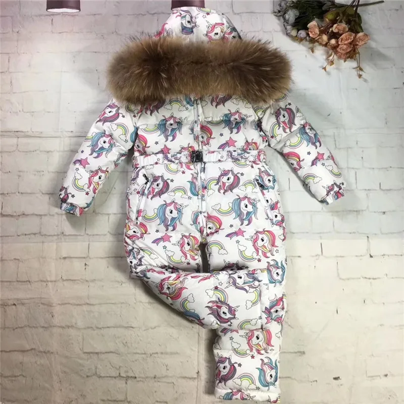 Одежда для маленьких девочек; зимний комбинезон для новорожденных с рисунком Фламинго; Пуховый комбинезон с капюшоном для детей; комбинезоны для малышей; Детский комбинезон; От 0 до 3 лет
