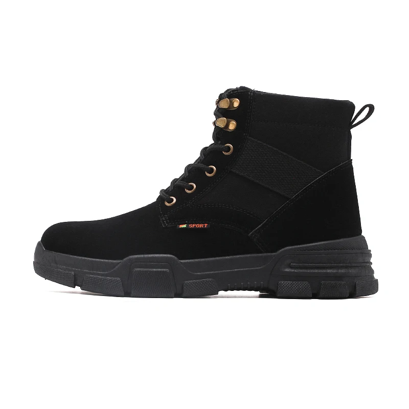 

FTROCHB Autumn New Men Work Shoes High Quality Comfortable Winter Men Boots Outdoor Non-slip Desert Men's Boots Zapatos Hombre