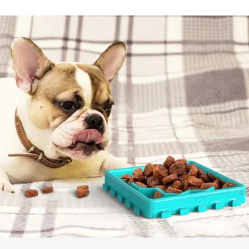 

Dog Lick Pad Set Slow Feeder Mat and Slow Dispensing Treater Mat Suctions to Wall for Pet Bathing Grooming