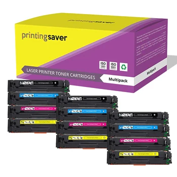 

12pcs Compatible CF540X CF541X CF542X CF543X Toner Cartridge for HP Color LaserJet M281FDW M281FDN M254dw M280NW Printer
