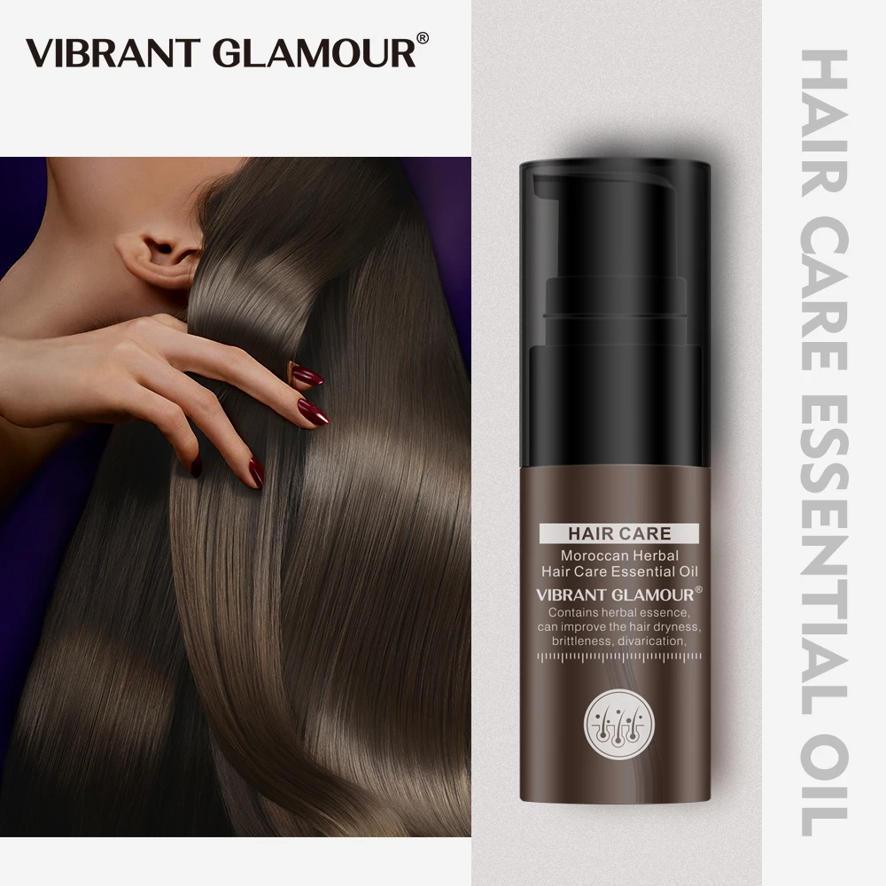 

VIBRANT GLAMOUR Moroccan Hair Essential Oil Hair Growth Anti Hair Loss Hair Care Essence Liquid Nourish Serum Repair Damaged Dry