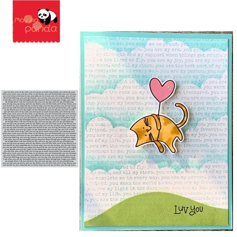  YOU ARE BACKGROUND STAMPS Metal Cutting Dies DIY Scrapbooking Craft Die Photo Invitation Cards Deco - 4.00049E+12