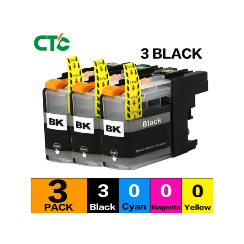 3 negro LC233 233XL cartuchos de tinta compatibles para hermano DCP-J4120DW MFC-J4620DW MFC-J5320DW J480DW | Компьютеры и офис