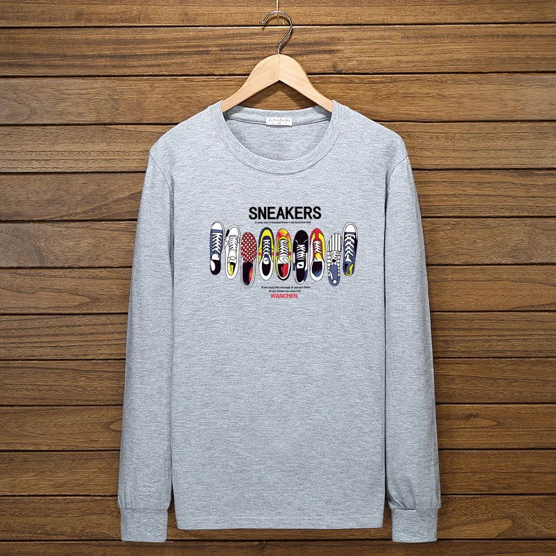 Осенняя Мужская хлопковая футболка 10XL с длинным рукавом большого размера